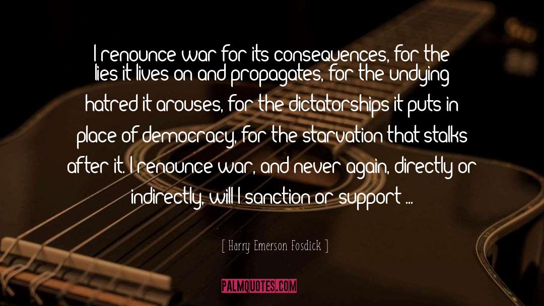 Effects Of War quotes by Harry Emerson Fosdick