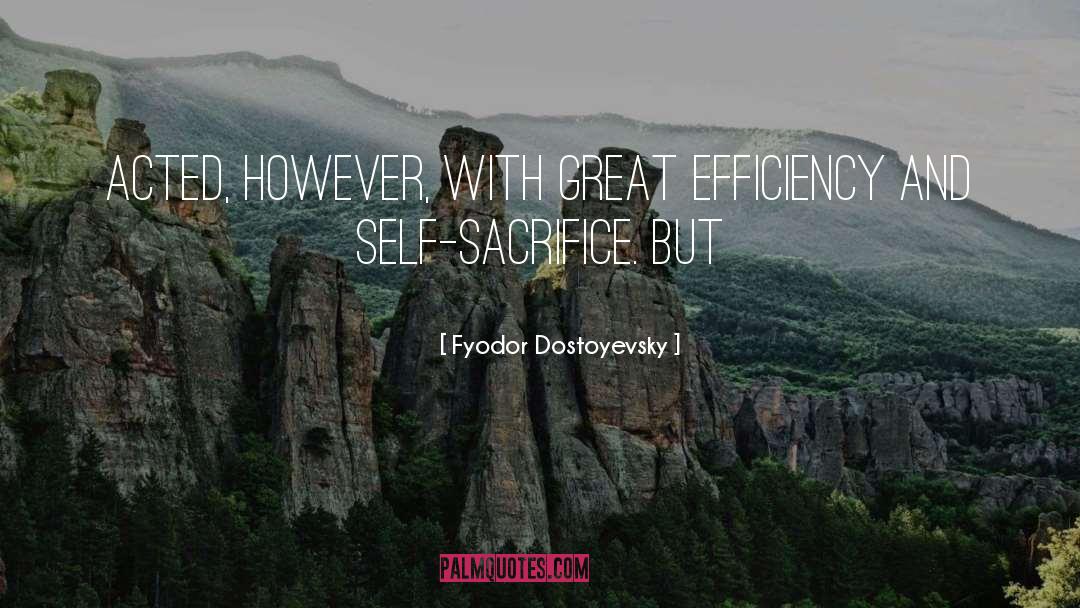 Efficiency quotes by Fyodor Dostoyevsky