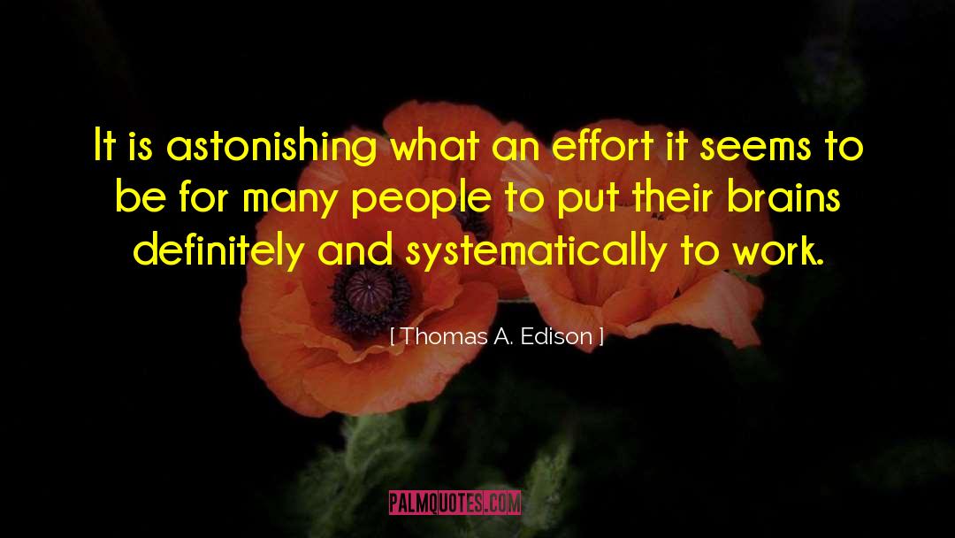 Efficiency quotes by Thomas A. Edison