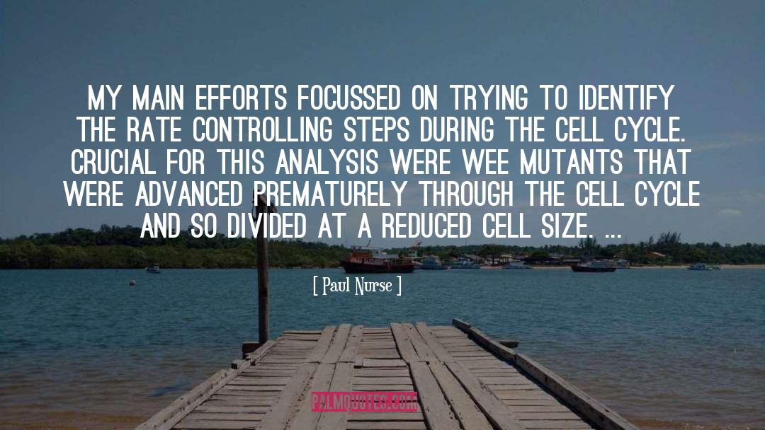 Efforts quotes by Paul Nurse