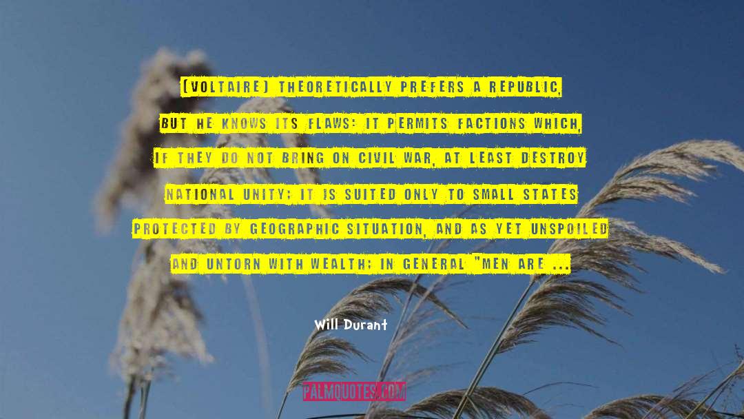 Egalitarianism quotes by Will Durant