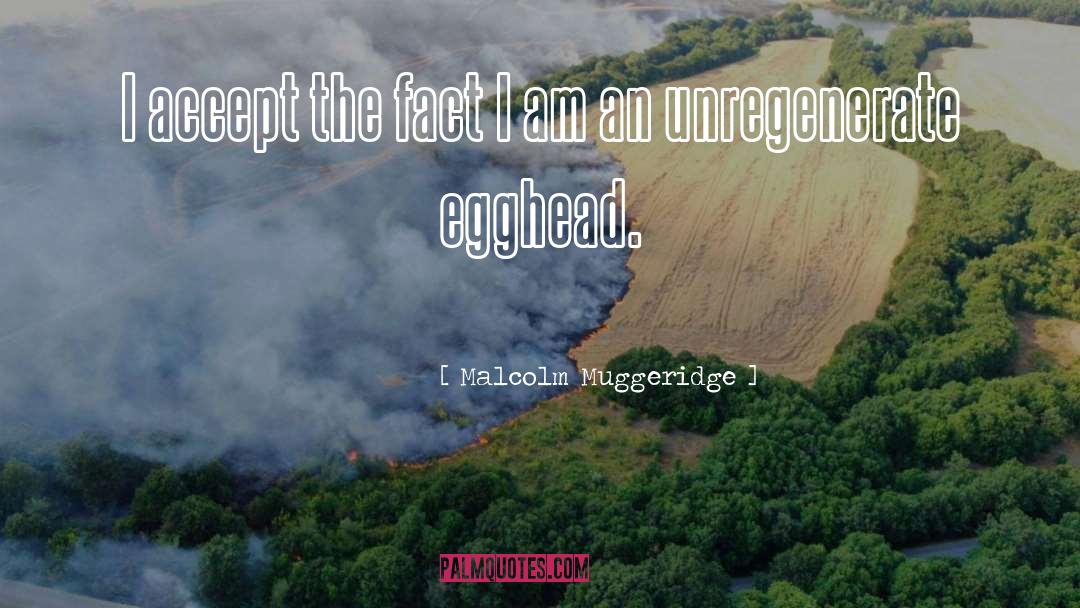 Egghead quotes by Malcolm Muggeridge