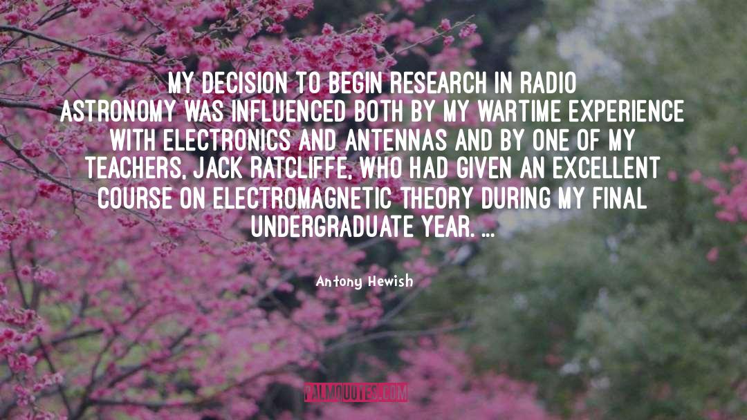 Eggnest Electronics quotes by Antony Hewish