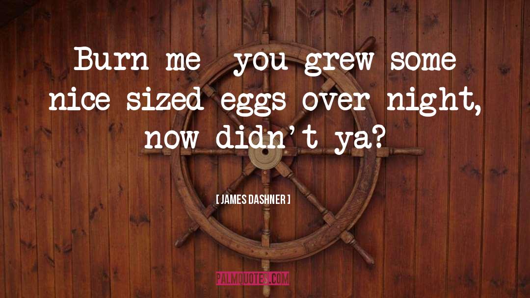 Eggs Over Evie quotes by James Dashner