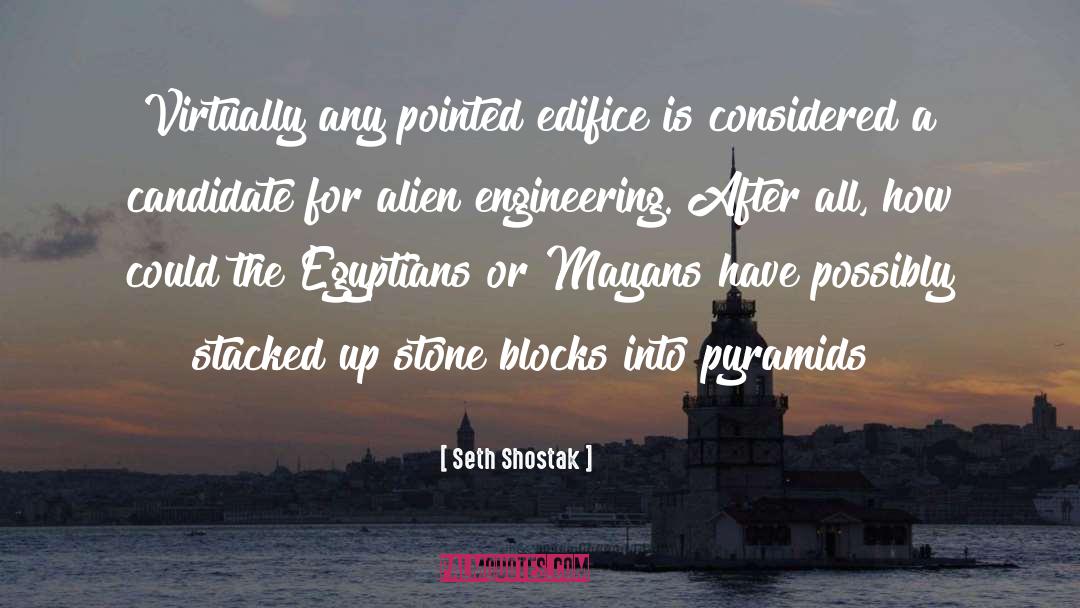 Egyptian Pyramids quotes by Seth Shostak