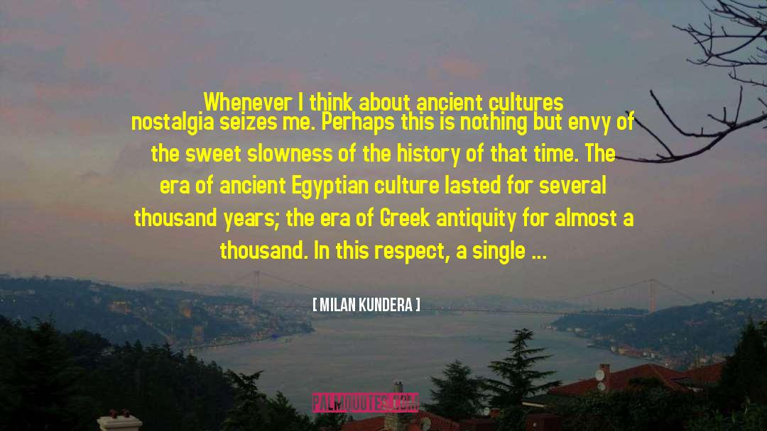 Egyptian quotes by Milan Kundera