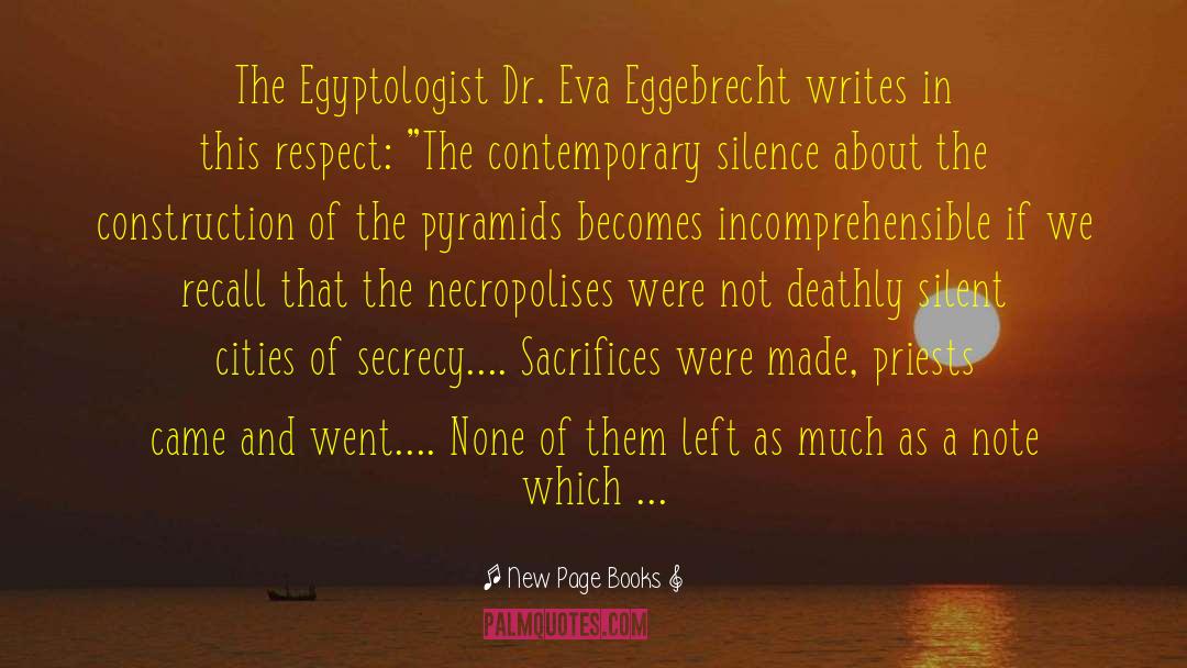 Egyptologist quotes by New Page Books