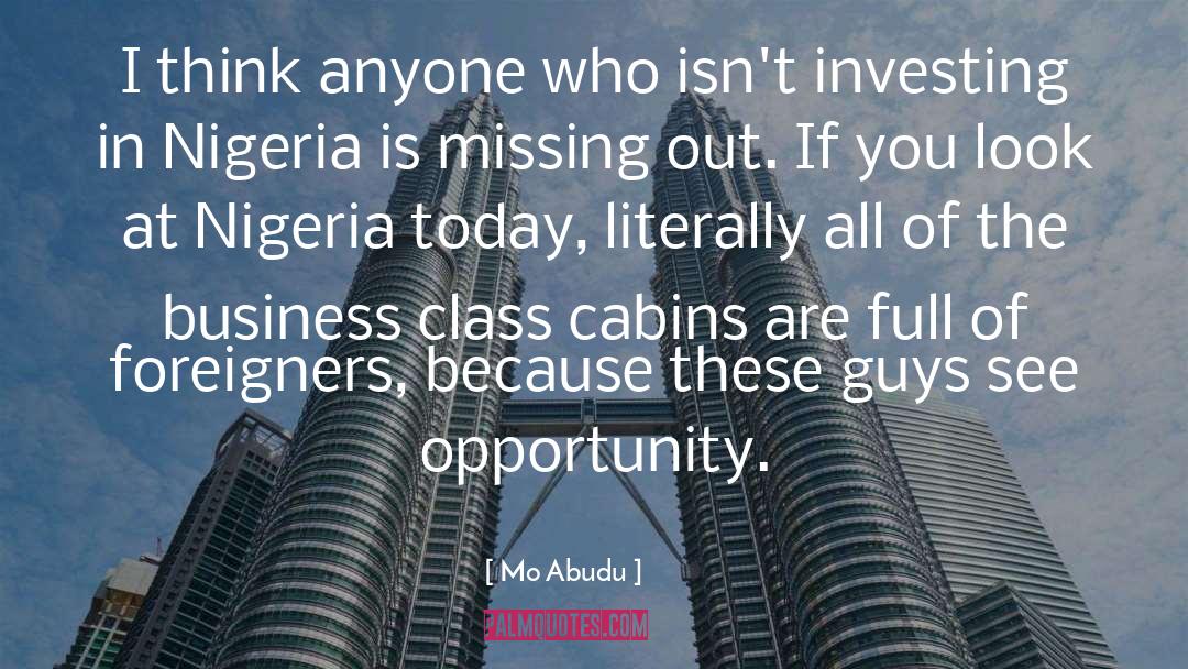 Eiberts Cabins quotes by Mo Abudu