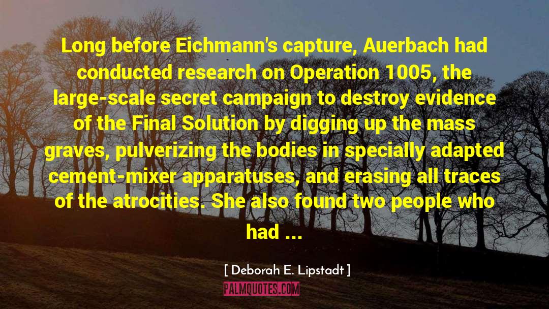 Eichmann quotes by Deborah E. Lipstadt