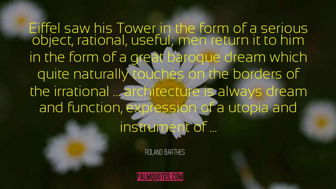 Eiffel quotes by Roland Barthes