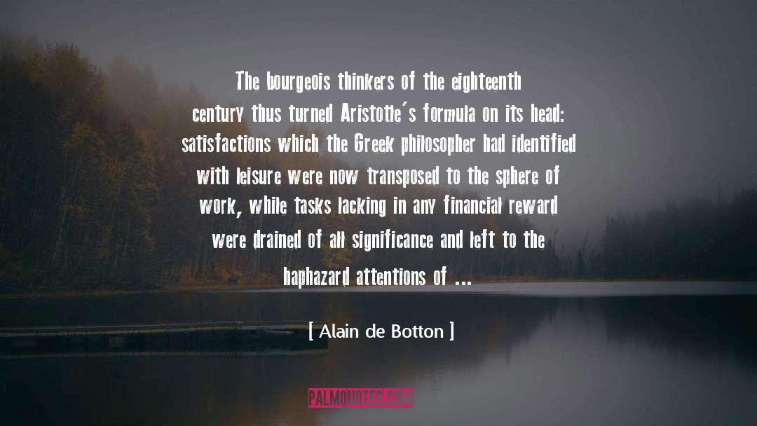 Eighteenth quotes by Alain De Botton