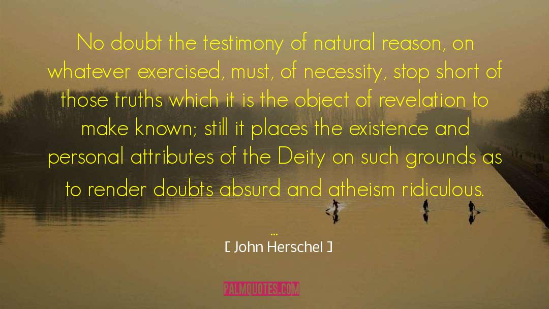 Einstein Atheism quotes by John Herschel