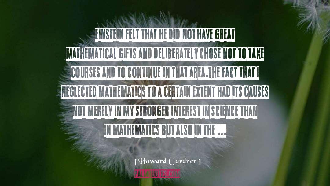 Einstein quotes by Howard Gardner