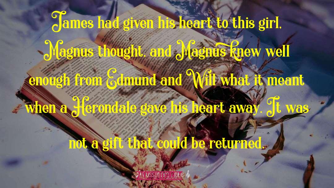 El James quotes by Cassandra Clare