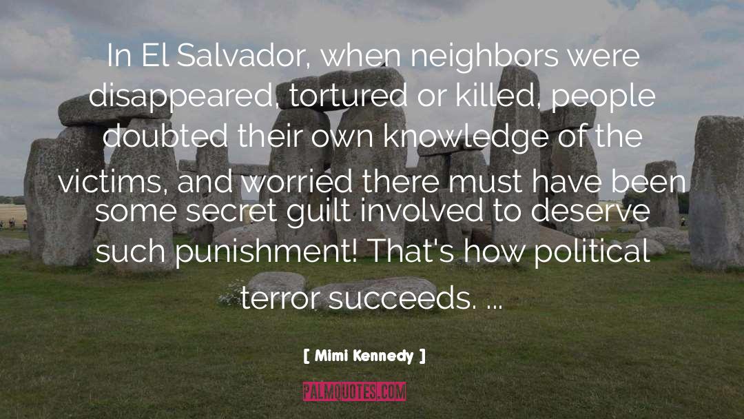 El Salvador quotes by Mimi Kennedy