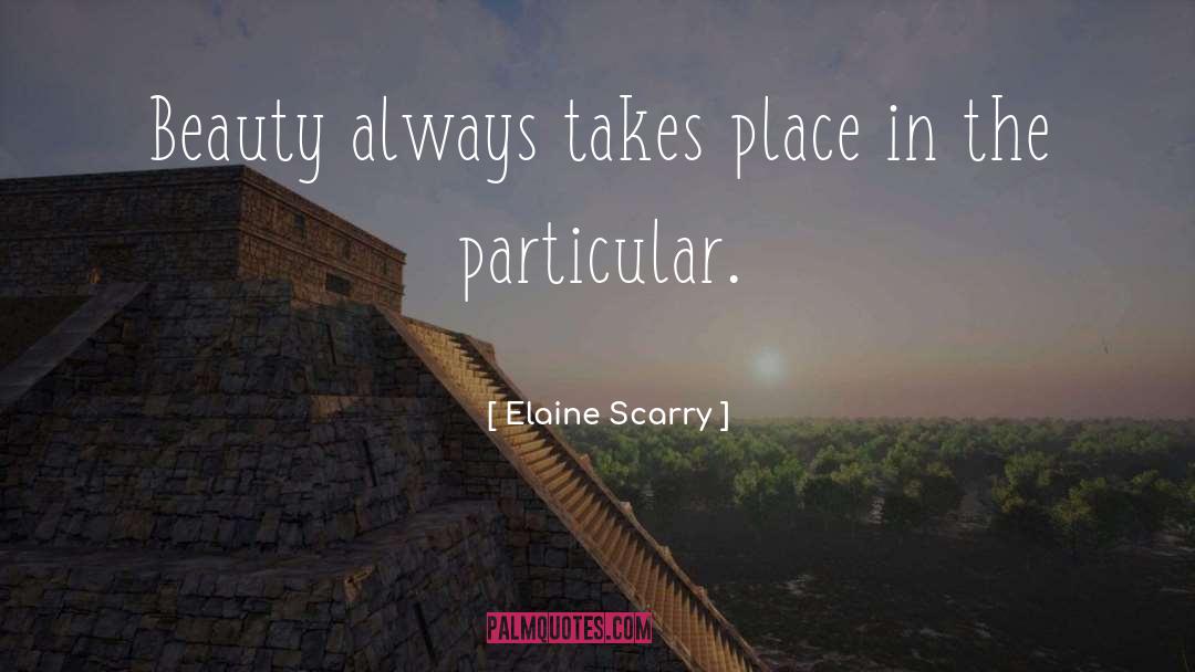 Elaine Maxwell quotes by Elaine Scarry