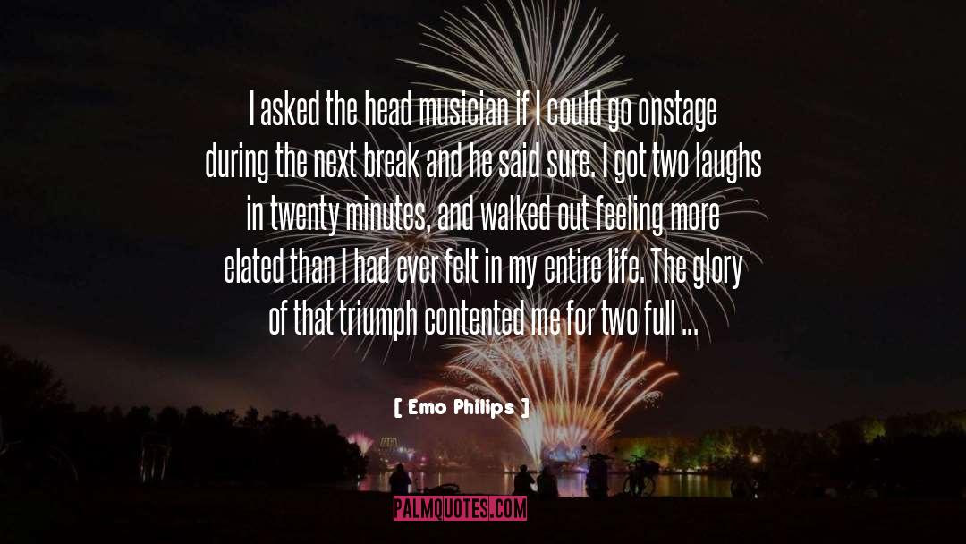 Elated quotes by Emo Philips