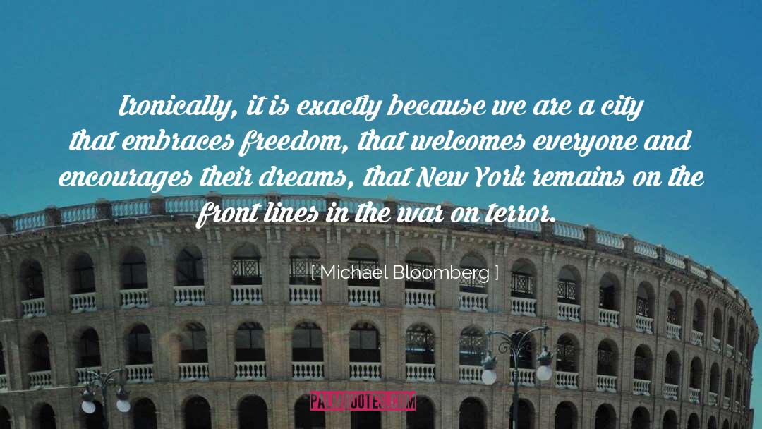 Elaw New York quotes by Michael Bloomberg