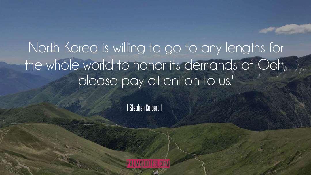 Eldeen Korea quotes by Stephen Colbert