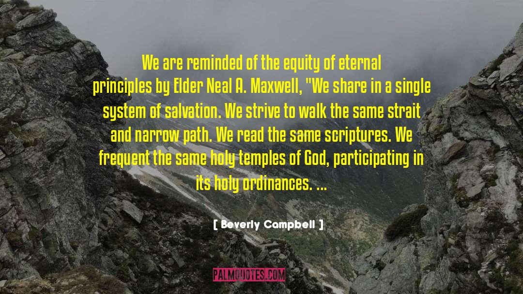 Elder Thaddeus quotes by Beverly Campbell
