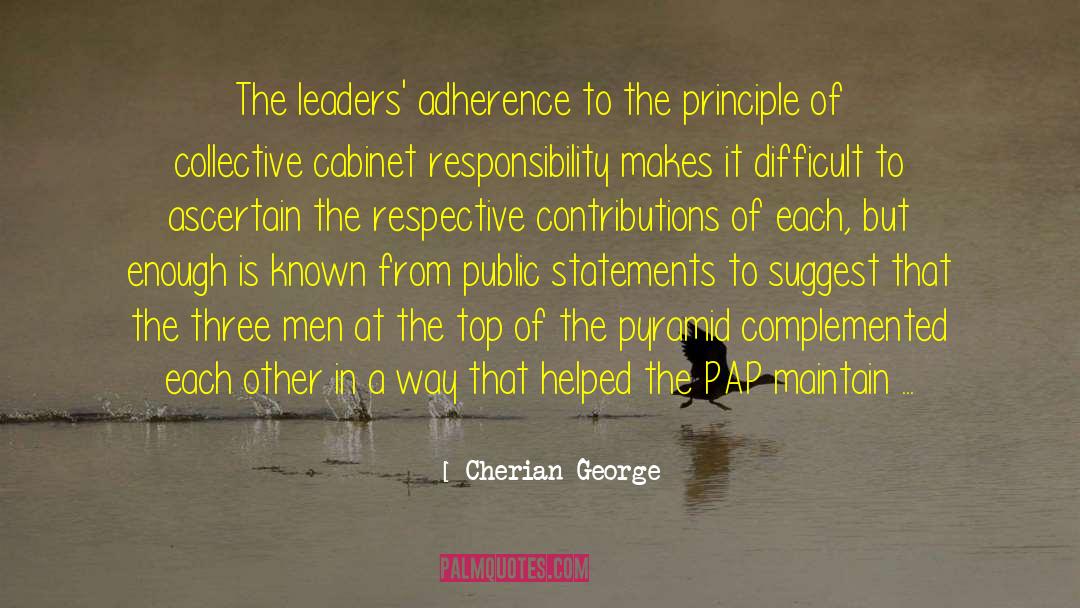 Elected Leaders quotes by Cherian George