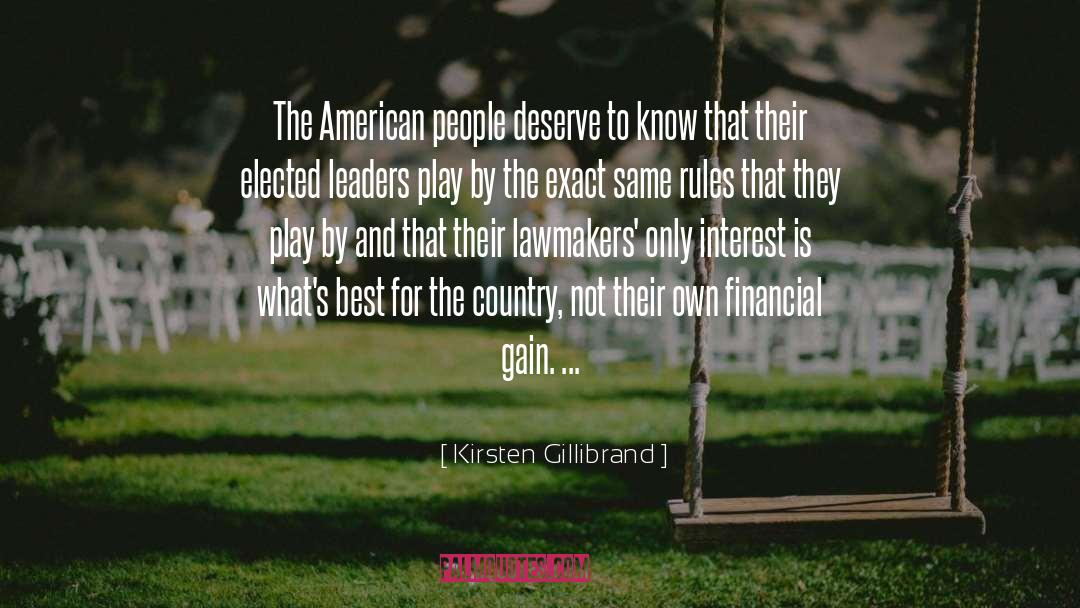 Elected Leaders quotes by Kirsten Gillibrand