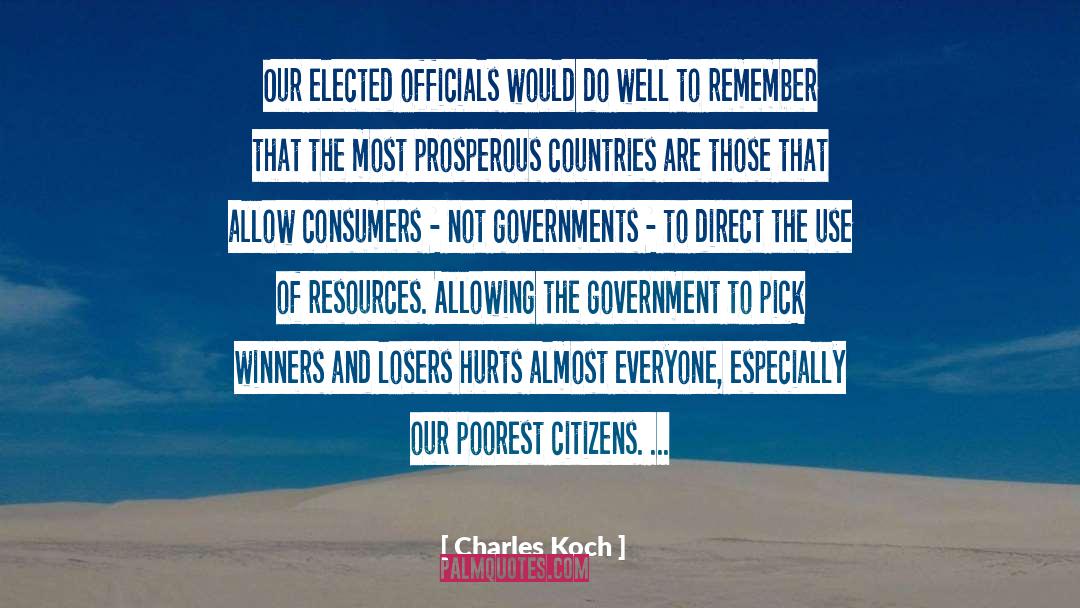 Elected Officials quotes by Charles Koch