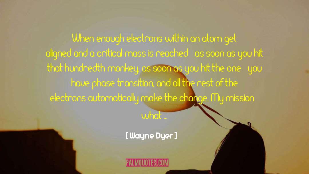 Electing quotes by Wayne Dyer
