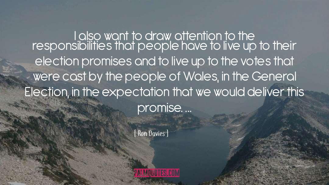Election Promises quotes by Ron Davies