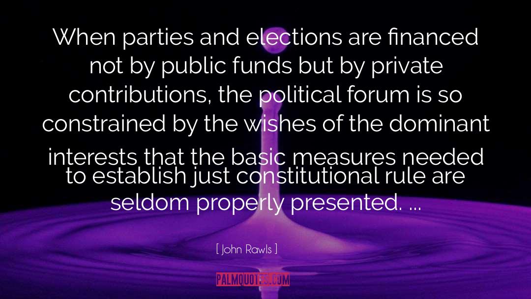 Elections quotes by John Rawls