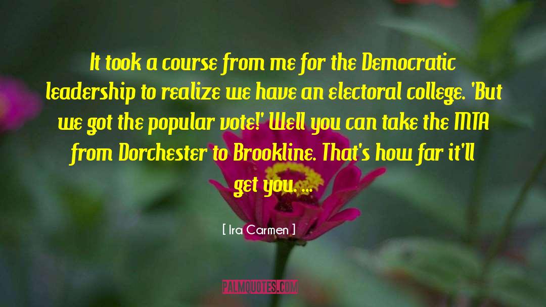Electoral quotes by Ira Carmen