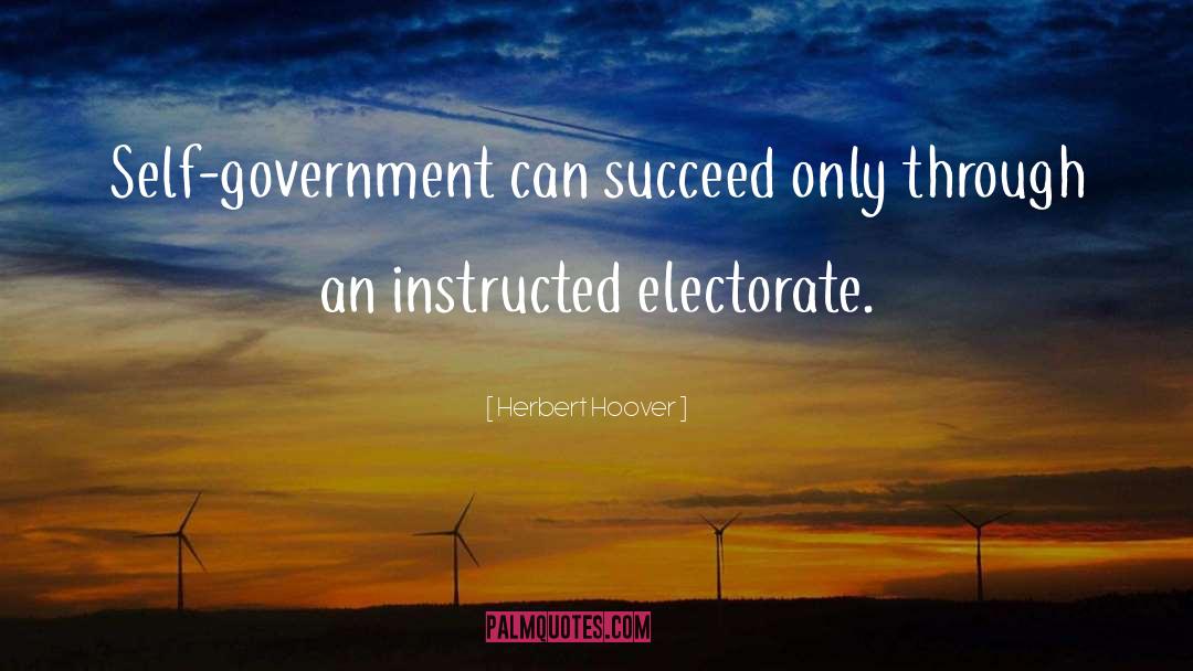 Electorate quotes by Herbert Hoover