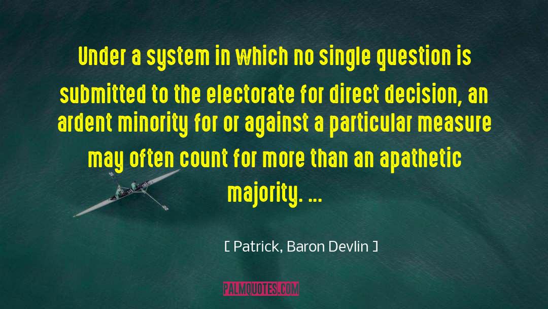 Electorate quotes by Patrick, Baron Devlin