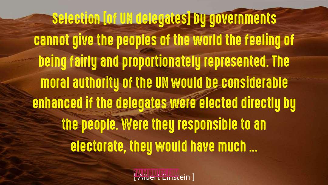 Electorate quotes by Albert Einstein