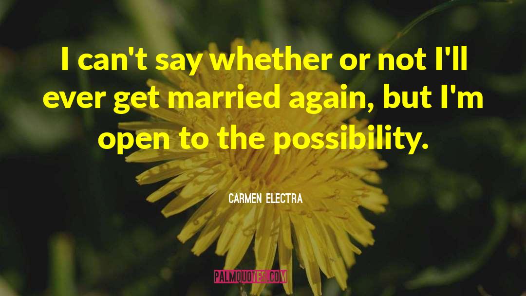 Electra quotes by Carmen Electra