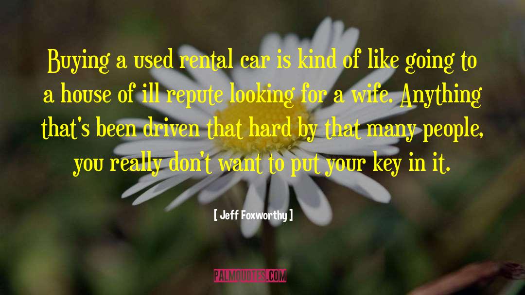 Electric Car quotes by Jeff Foxworthy