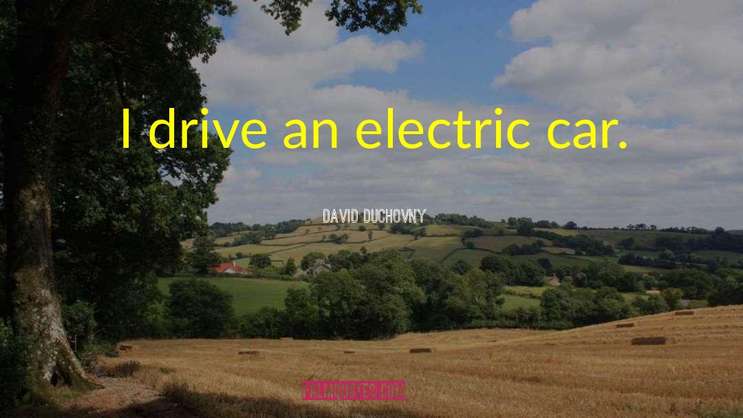 Electric Car quotes by David Duchovny