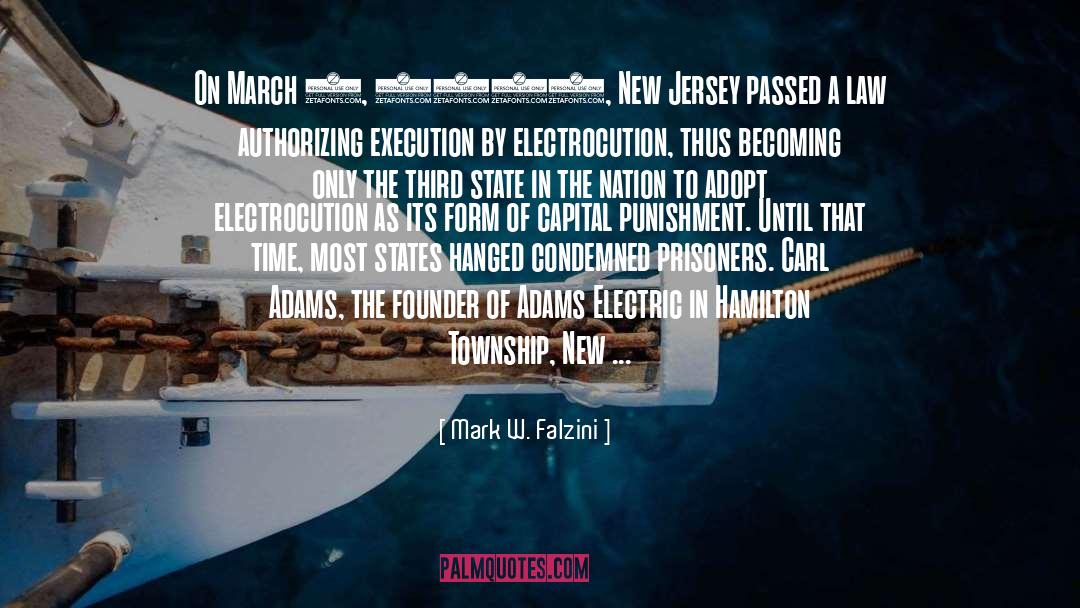 Electric Chair quotes by Mark W. Falzini