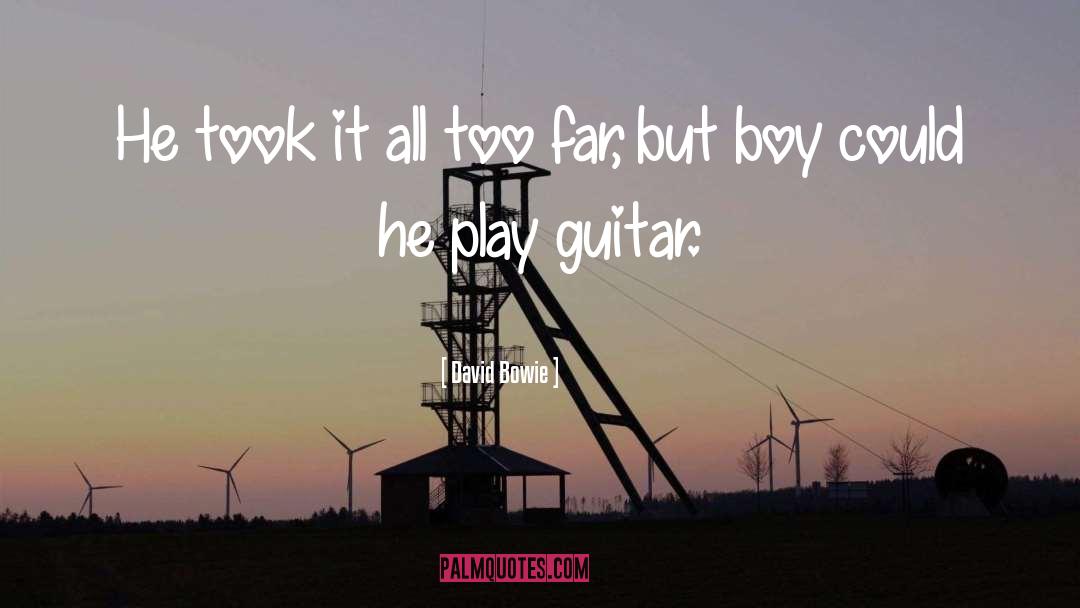 Electric Guitar quotes by David Bowie