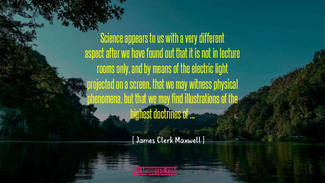 Electric Light quotes by James Clerk Maxwell