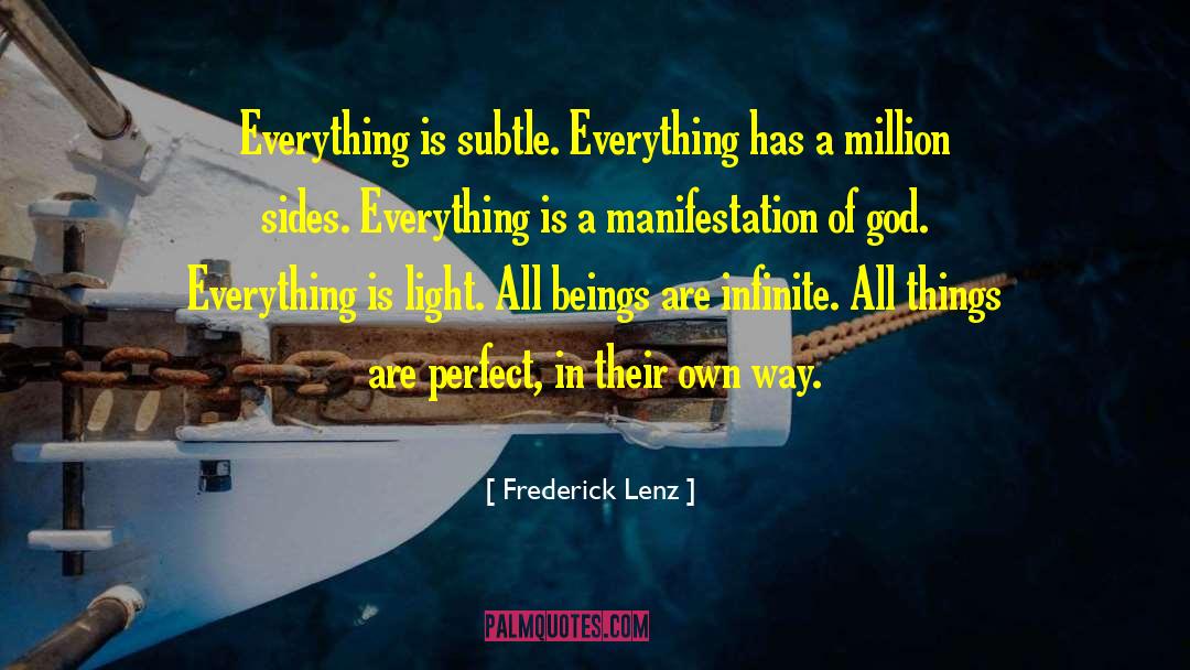 Electric Light quotes by Frederick Lenz