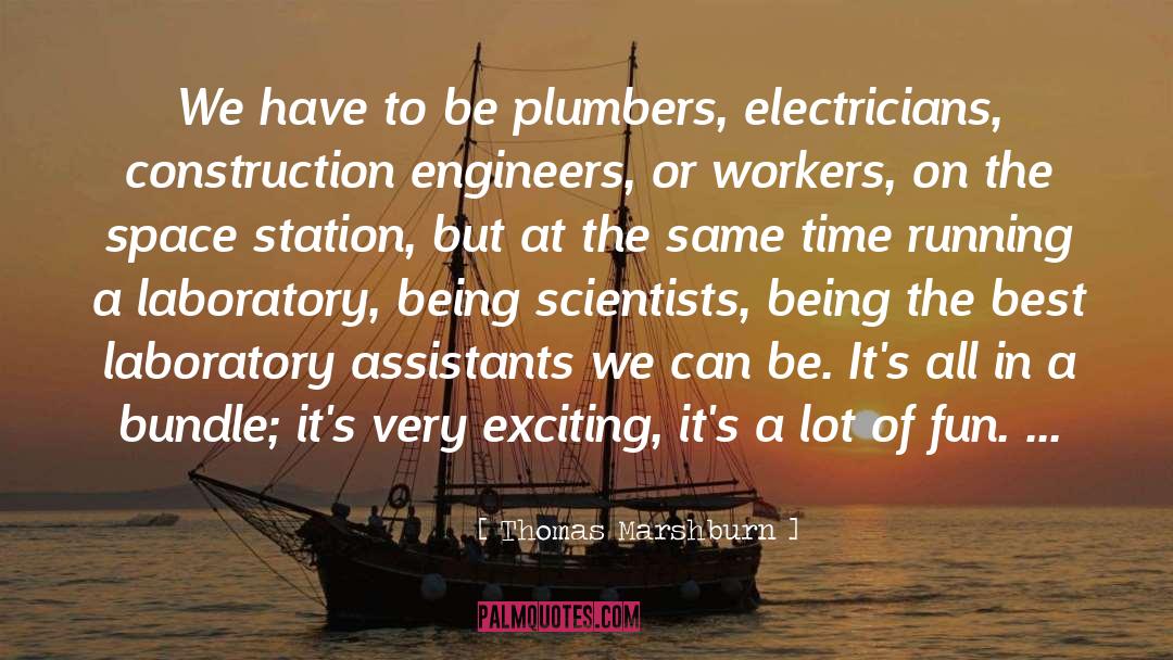Electrician quotes by Thomas Marshburn