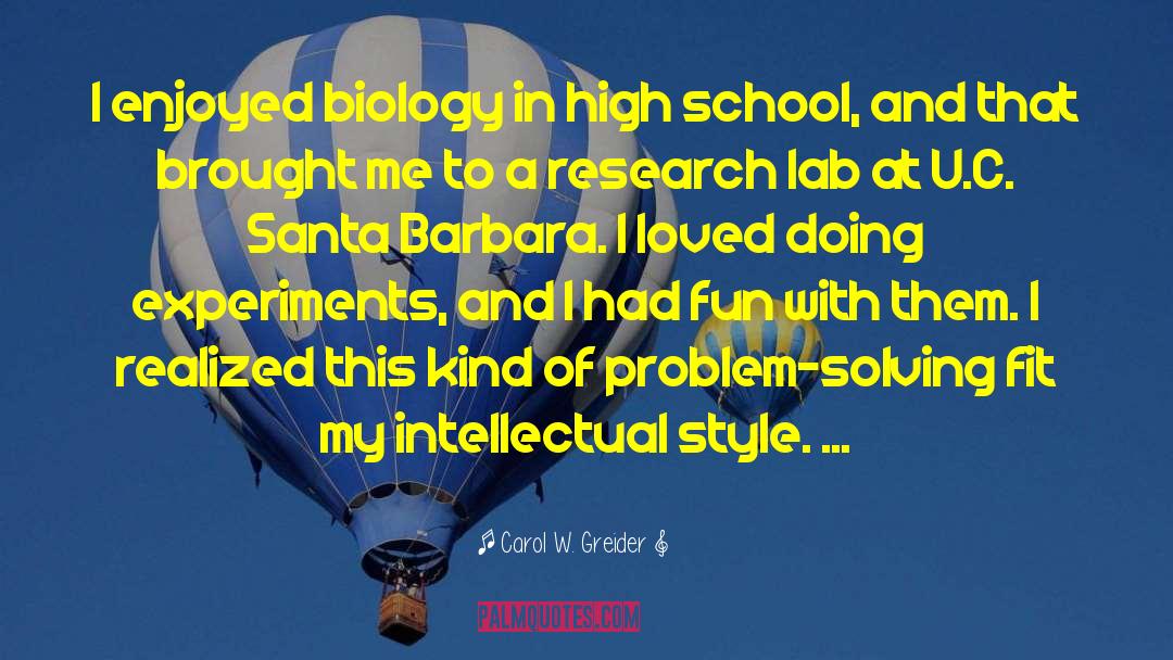 Electrician Santa Barbara quotes by Carol W. Greider