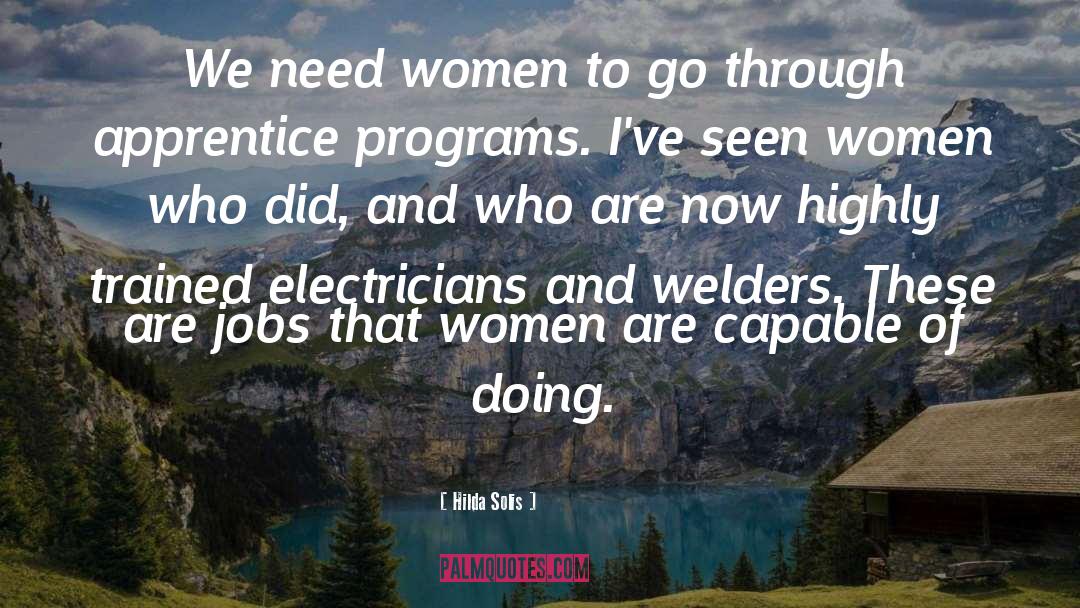 Electricians quotes by Hilda Solis