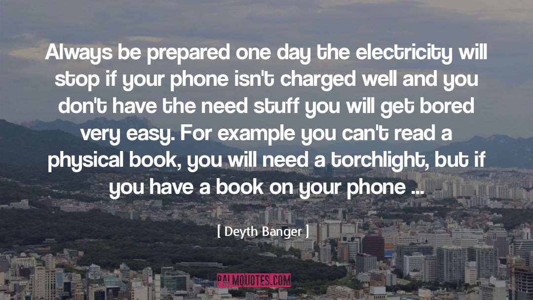Electricity quotes by Deyth Banger