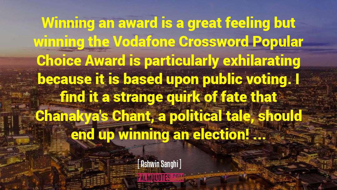 Electrifies Crossword quotes by Ashwin Sanghi