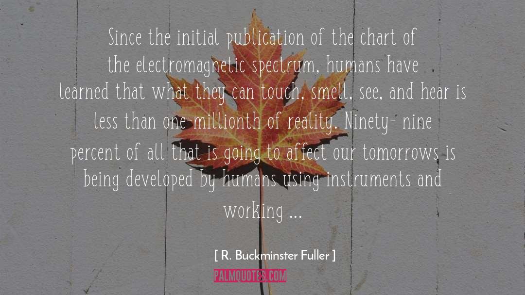 Electromagnetic quotes by R. Buckminster Fuller