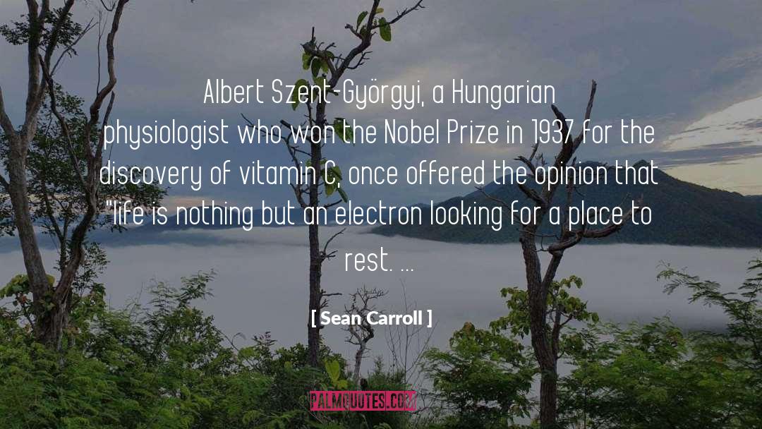 Electron quotes by Sean Carroll