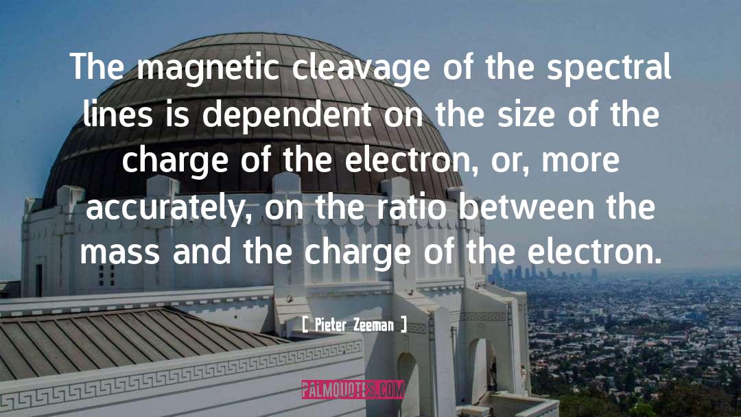 Electron quotes by Pieter Zeeman