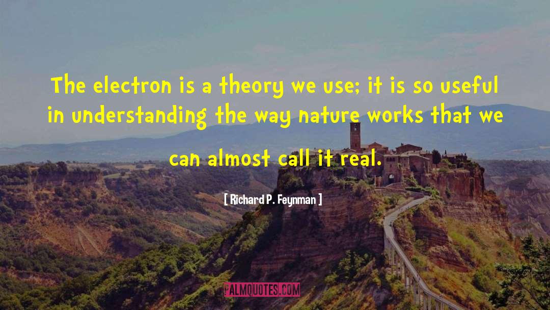 Electron quotes by Richard P. Feynman